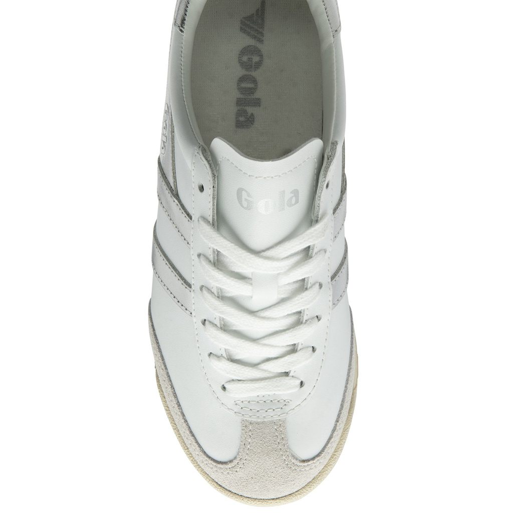 Gola Classics Torpedo Mirror Sneakers Blancas Plateadas Blancas España | PCA-307428