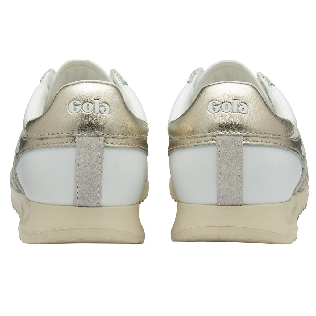 Gola Classics Torpedo Mirror Sneakers Blancas Doradas Blancas España | MCE-398725