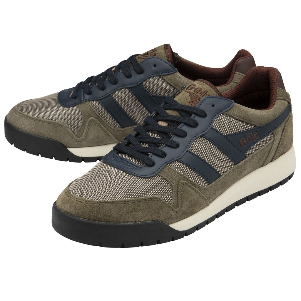 Gola Classics Trek Low Sneakers Kaki Azul Marino Burdeos España | ETS-162439