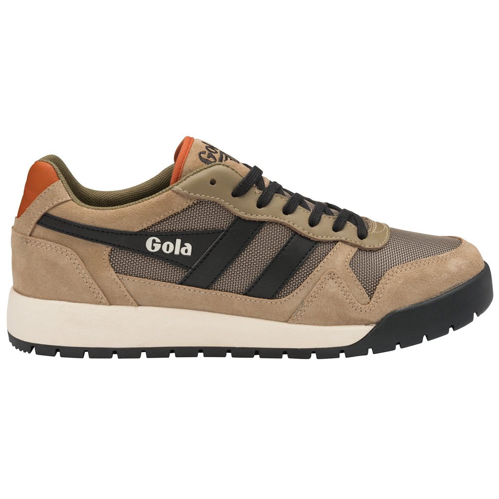 Gola Classics Trek Low Sneakers Negras Naranjas España | EDM-642975