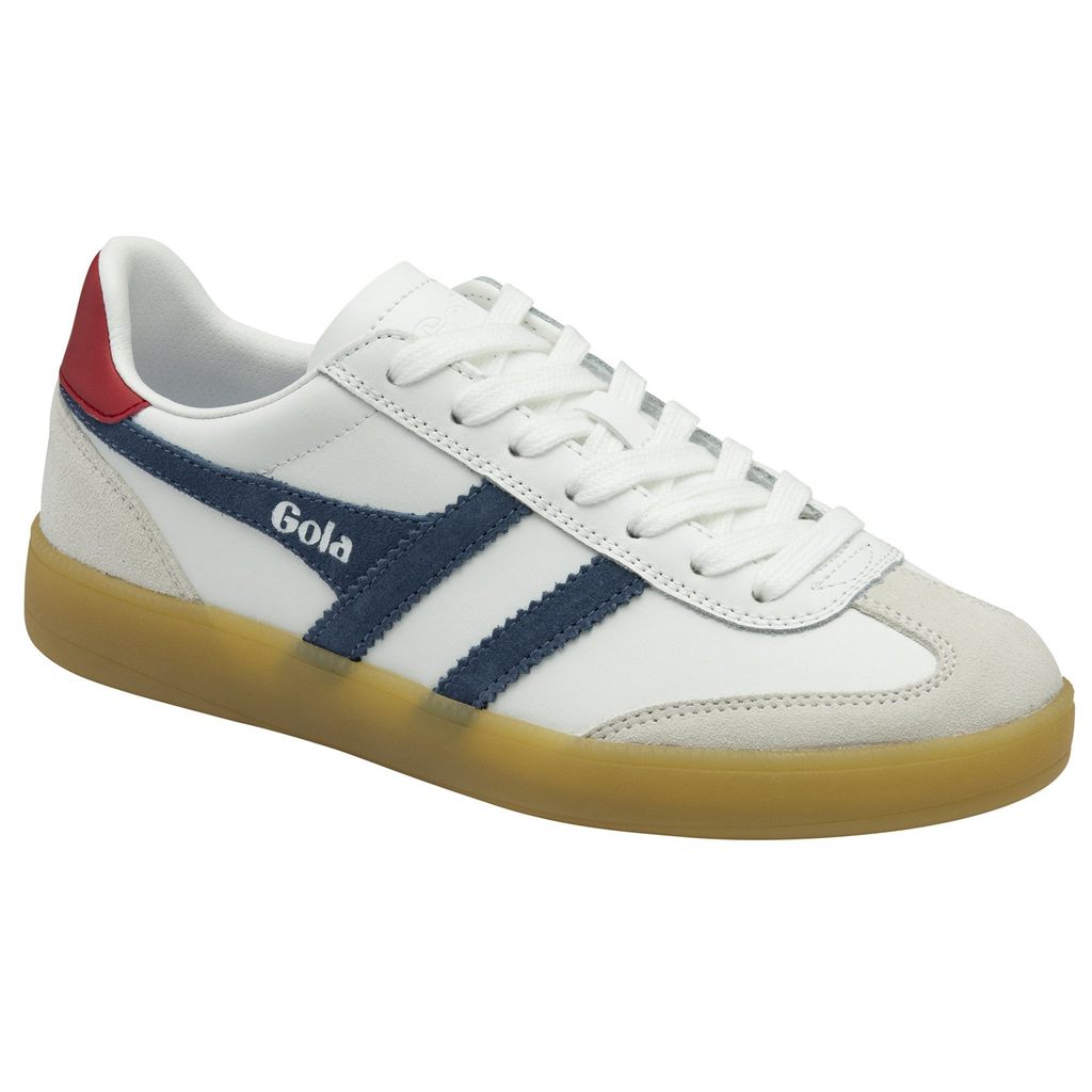 Gola Classics Viper Leather Sneakers Blancas Rojas Oscuro España | ZEI-428503