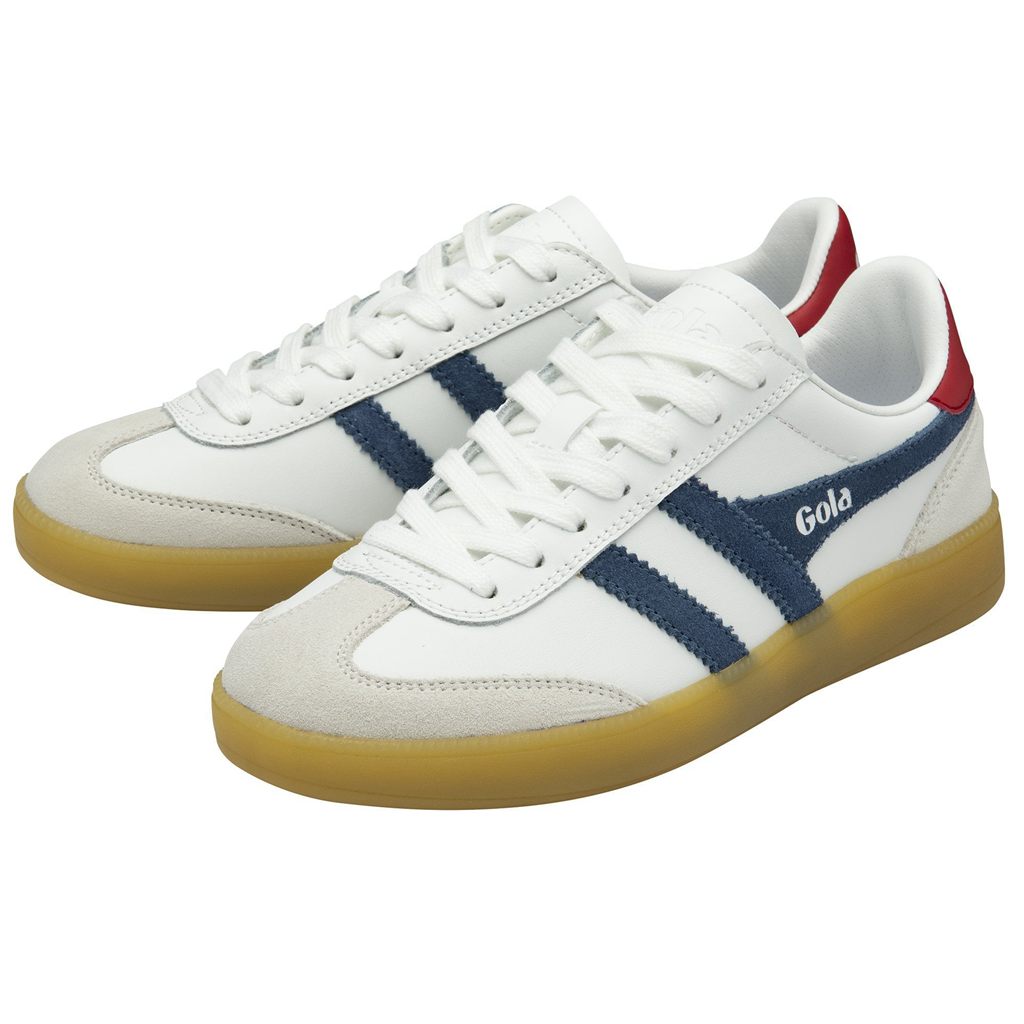 Gola Classics Viper Leather Sneakers Blancas Rojas Oscuro España | ZEI-428503