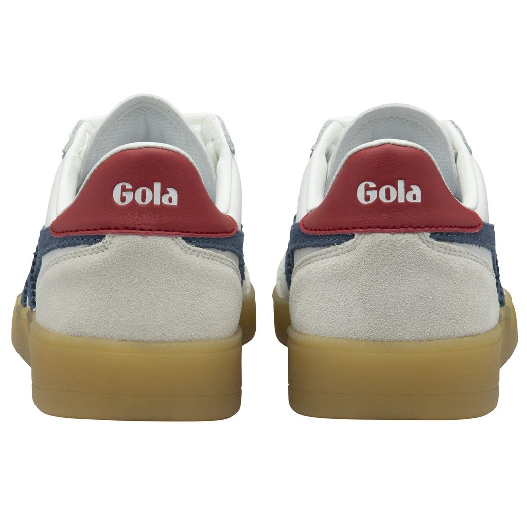Gola Classics Viper Leather Sneakers Blancas Rojas Oscuro España | ZEI-428503