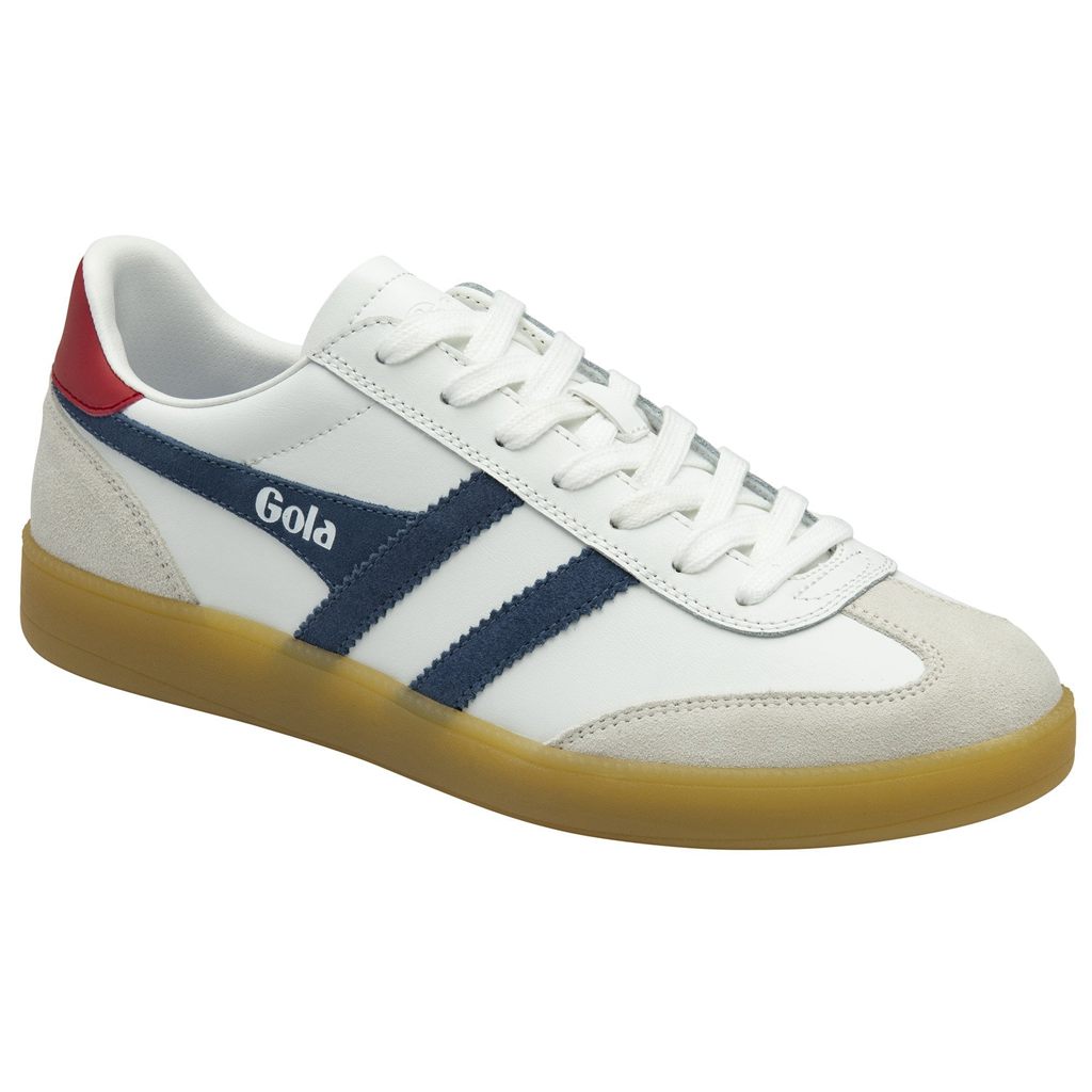 Gola Classics Viper Leather Sneakers Blancas Rojas Oscuro España | ZBU-490675