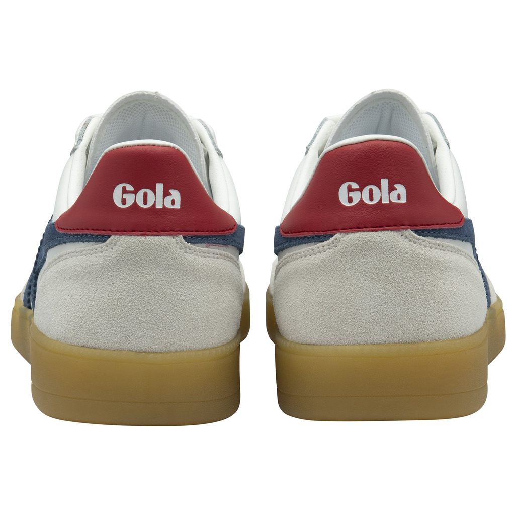 Gola Classics Viper Leather Sneakers Blancas Rojas Oscuro España | ZBU-490675