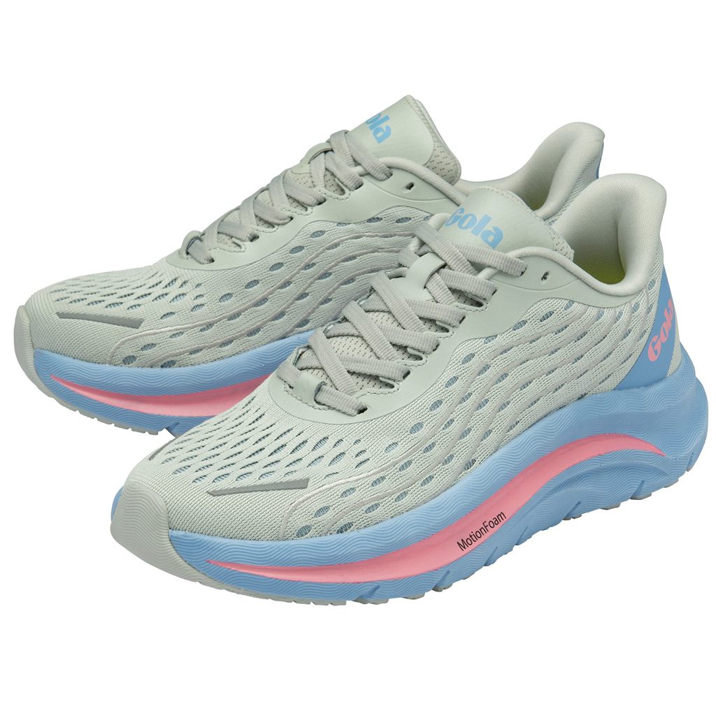 Gola Performance Alzir Speed Sneakers Gris Claro Azules Rosas España | BIQ-054832