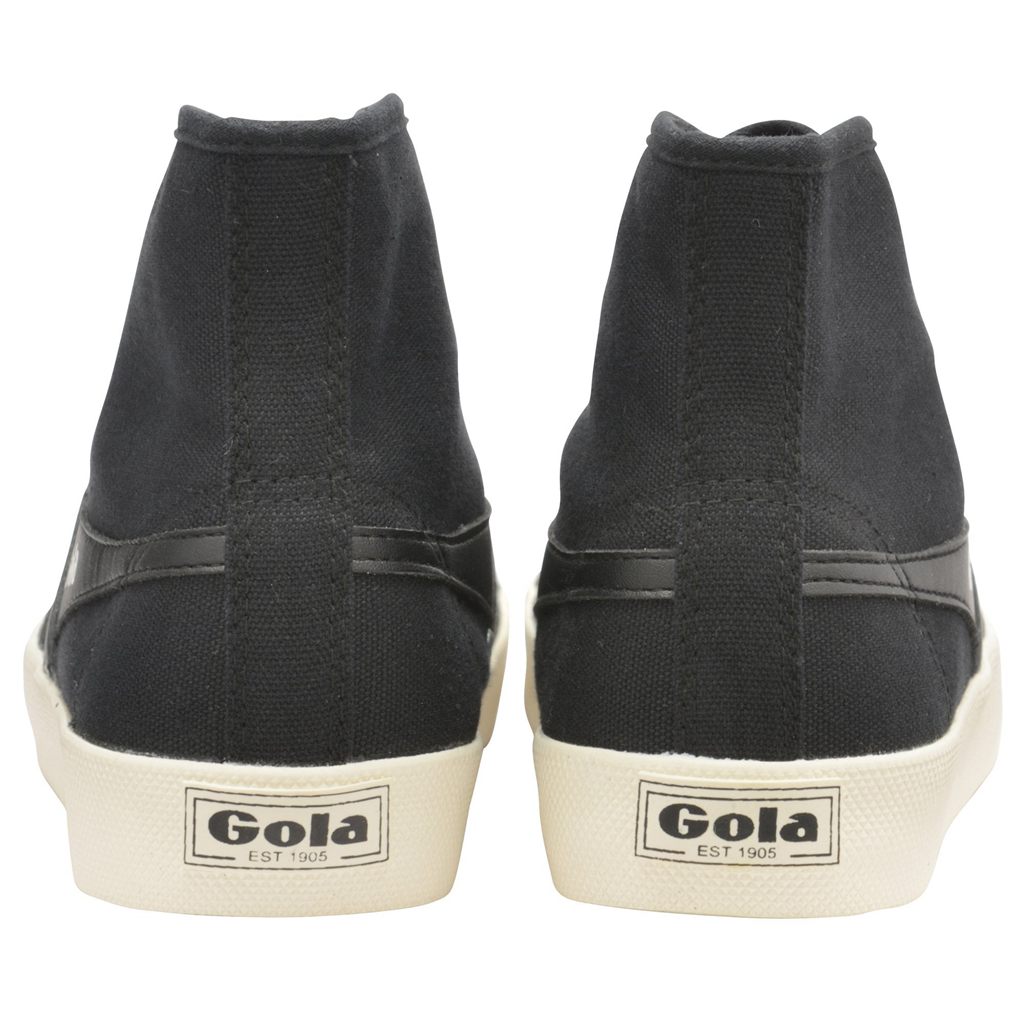 Gola Vegan Classics Coaster High Sneakers Negras Blancas España | DXU-073628