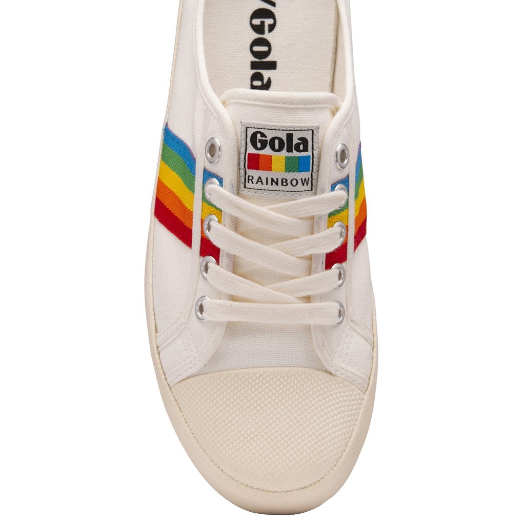 Gola Vegan Classics Coaster Rainbow Mule Plimsolls Shoes Blancas España | LJG-021983