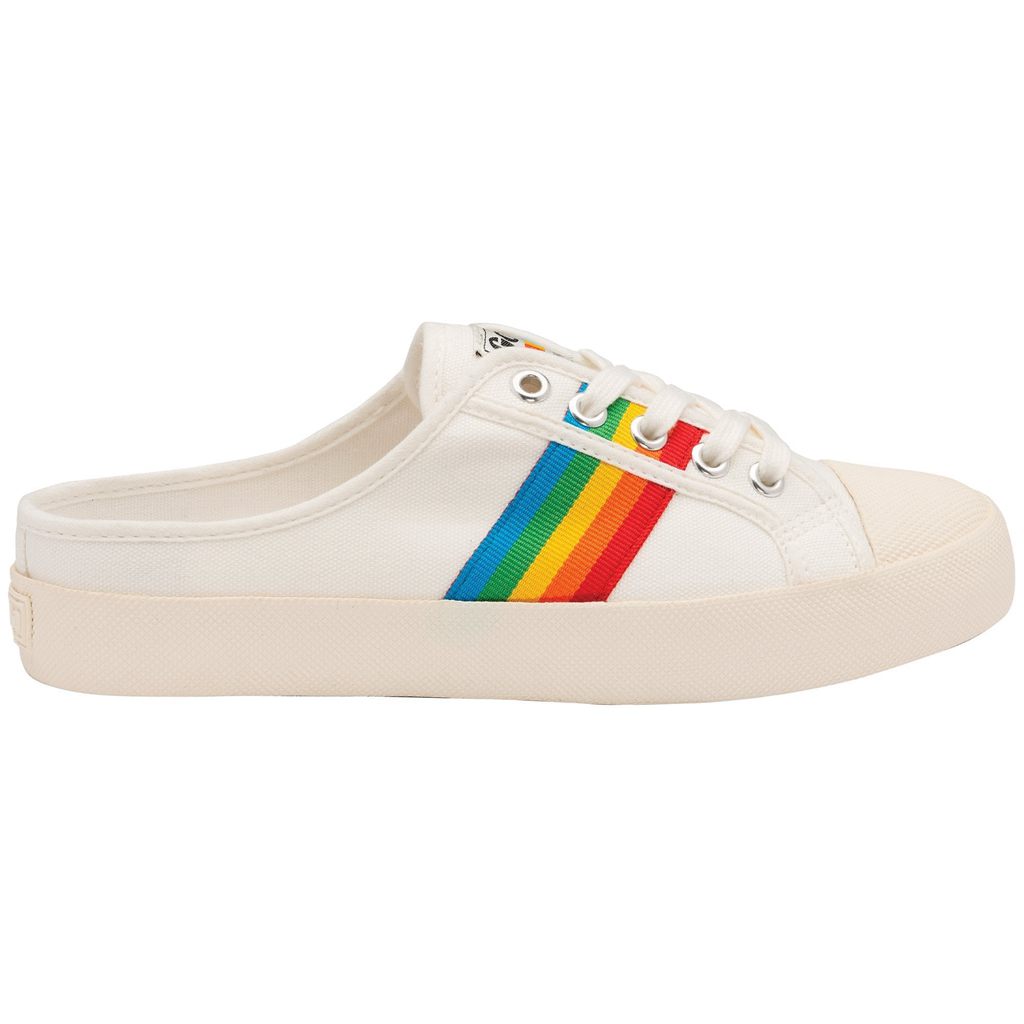 Gola Vegan Classics Coaster Rainbow Mule Plimsolls Shoes Blancas España | LJG-021983