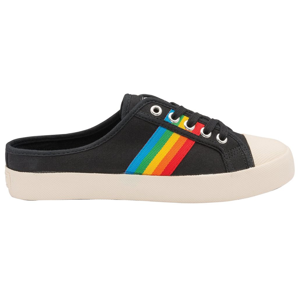 Gola Vegan Classics Coaster Rainbow Mule Plimsolls Shoes Negras España | QRC-317890