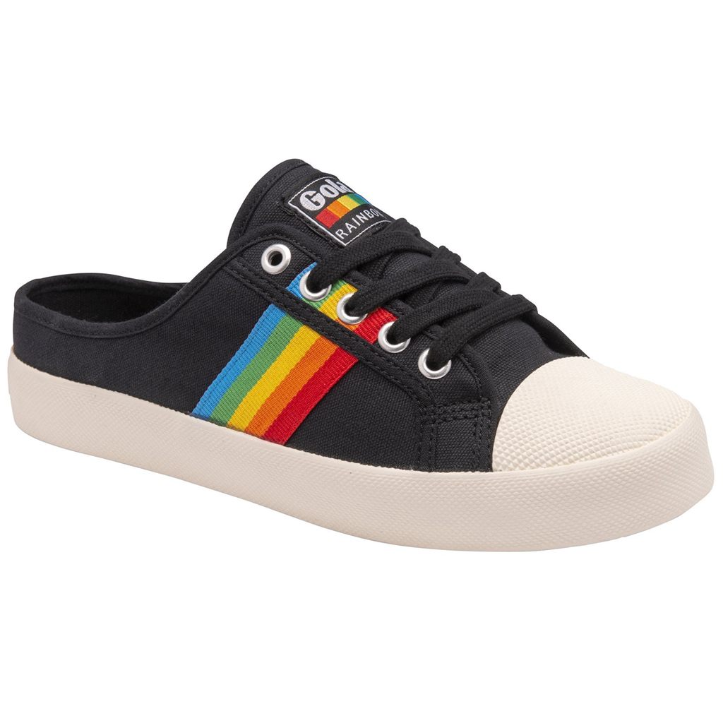 Gola Vegan Classics Coaster Rainbow Mule Plimsolls Shoes Negras España | QRC-317890