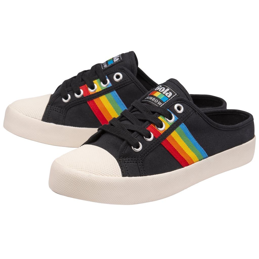 Gola Vegan Classics Coaster Rainbow Mule Plimsolls Shoes Negras España | QRC-317890
