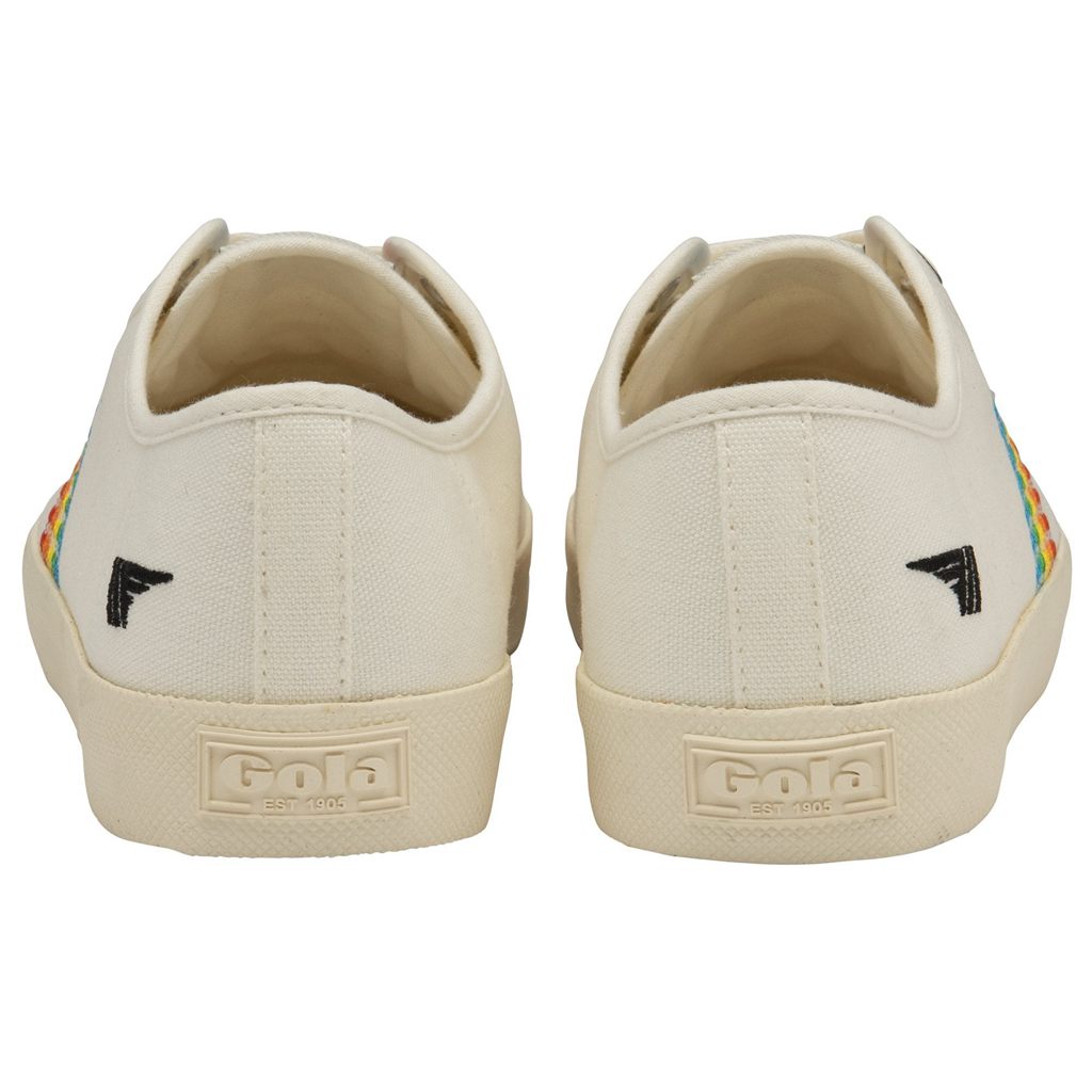Gola Vegan Classics Coaster Rainbow Stitch Shoes Blancas España | ISO-164392
