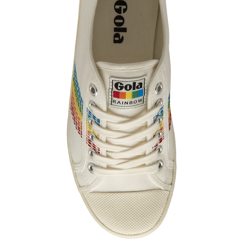 Gola Vegan Classics Coaster Rainbow Stitch Shoes Blancas España | ISO-164392