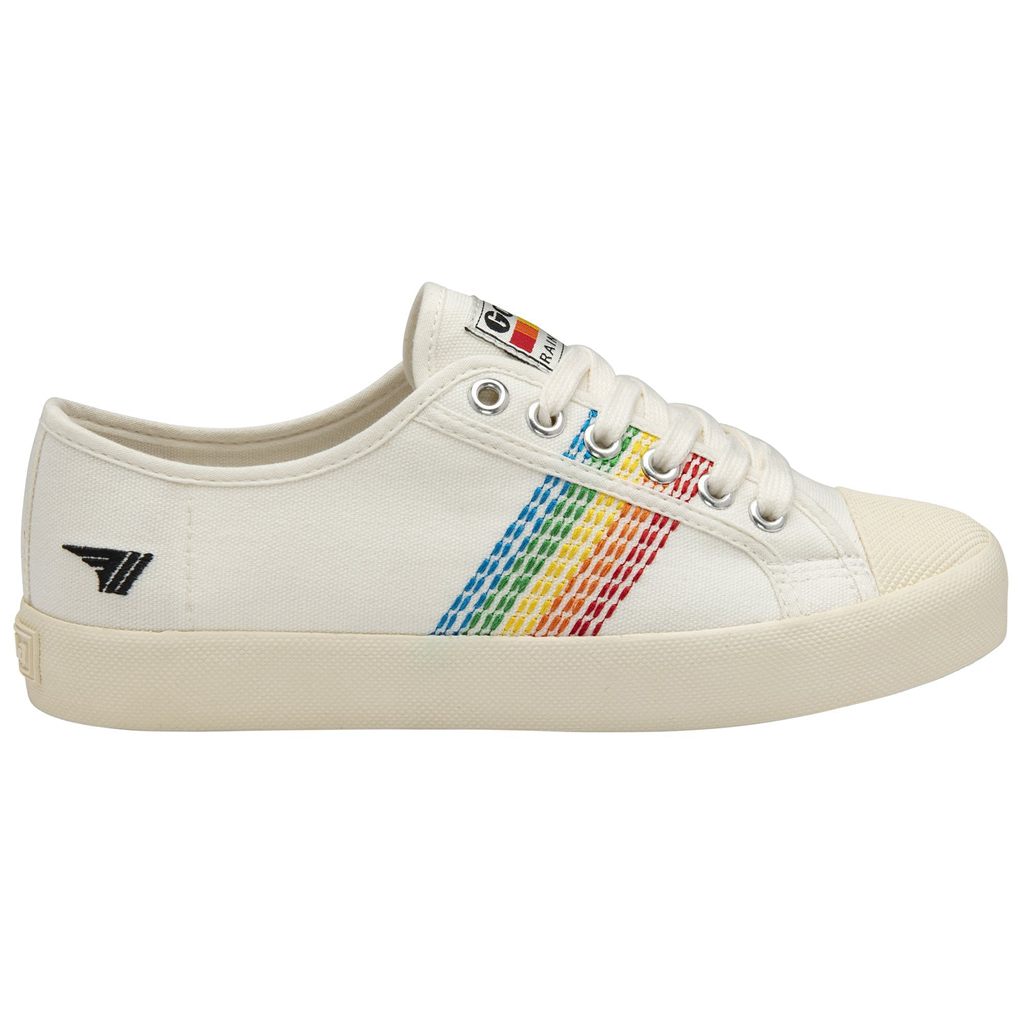 Gola Vegan Classics Coaster Rainbow Stitch Shoes Blancas España | ISO-164392