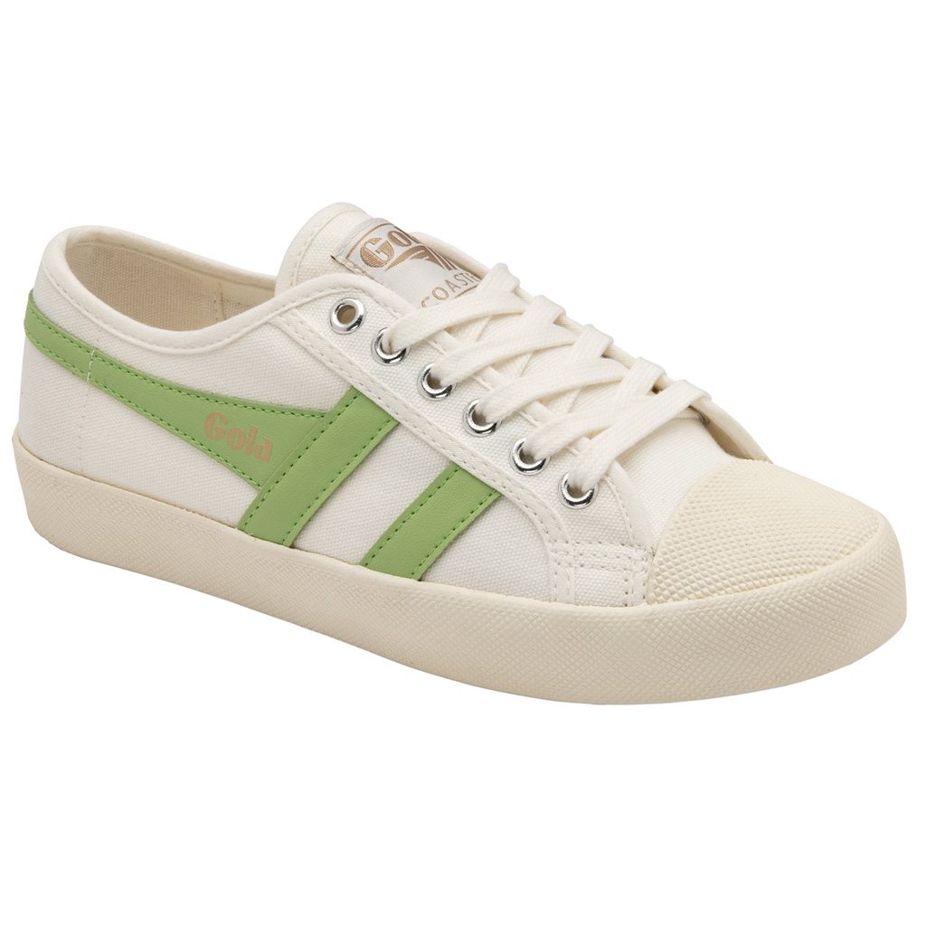 Gola Vegan Classics Coaster Shoes Blancas Verde España | UGN-029784