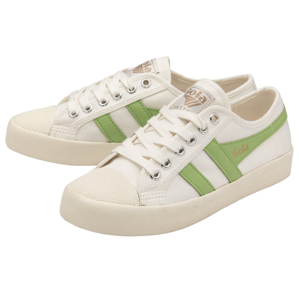 Gola Vegan Classics Coaster Shoes Blancas Verde España | UGN-029784
