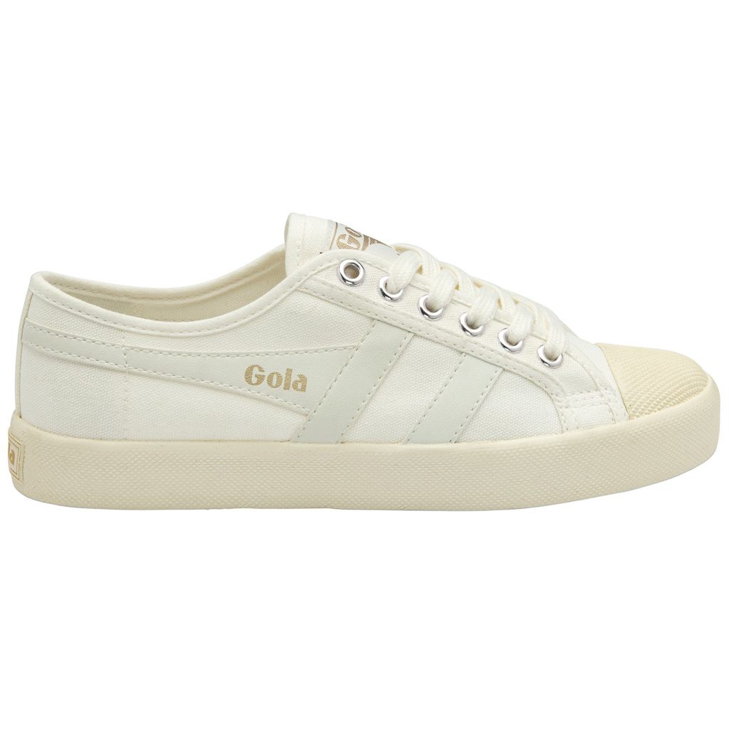 Gola Vegan Classics Coaster Shoes Blancas Doradas España | PTX-259368