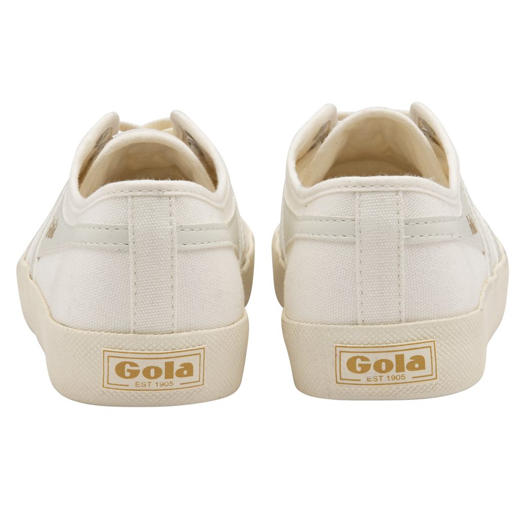 Gola Vegan Classics Coaster Shoes Blancas Doradas España | PTX-259368