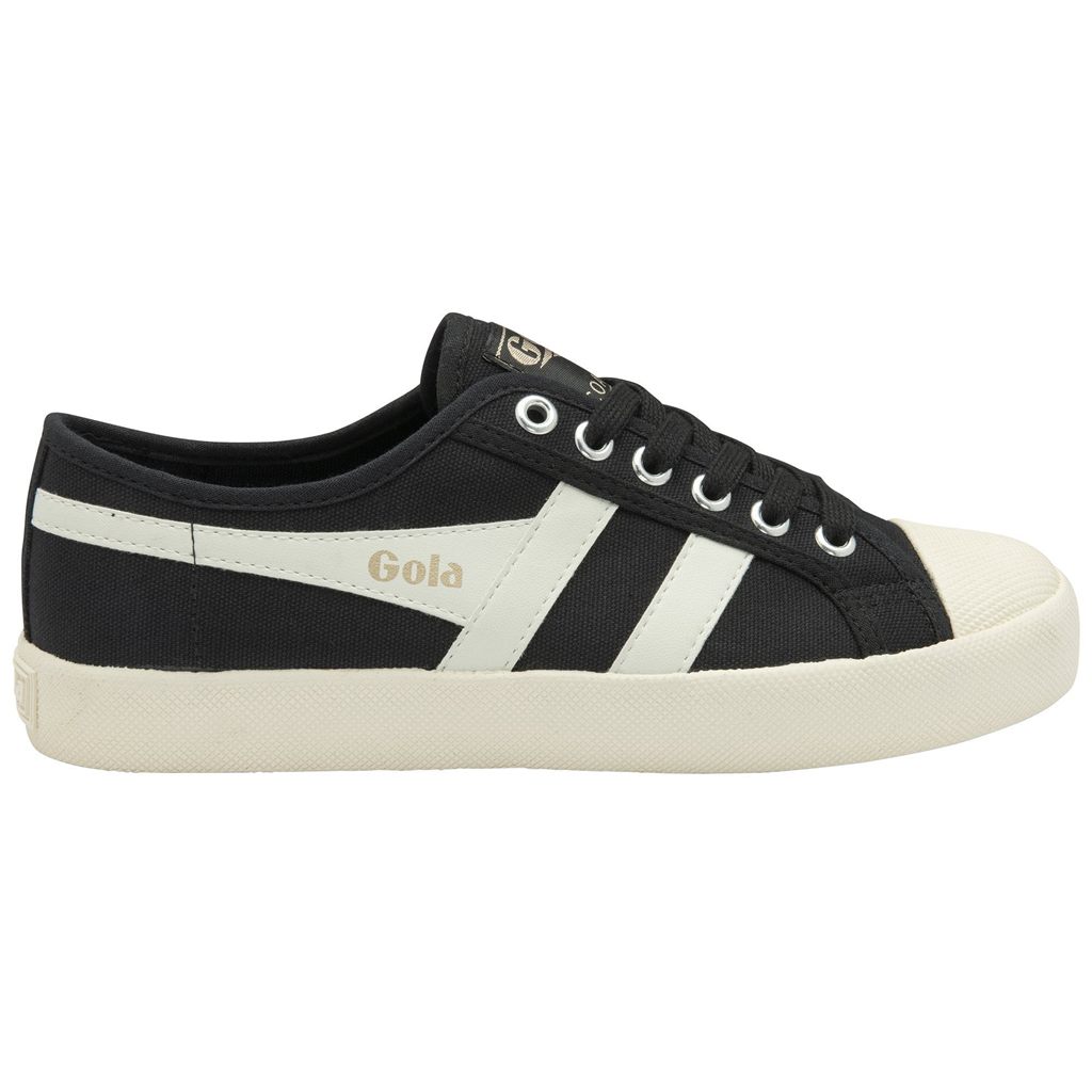 Gola Vegan Classics Coaster Shoes Negras Blancas Doradas España | TAW-074921