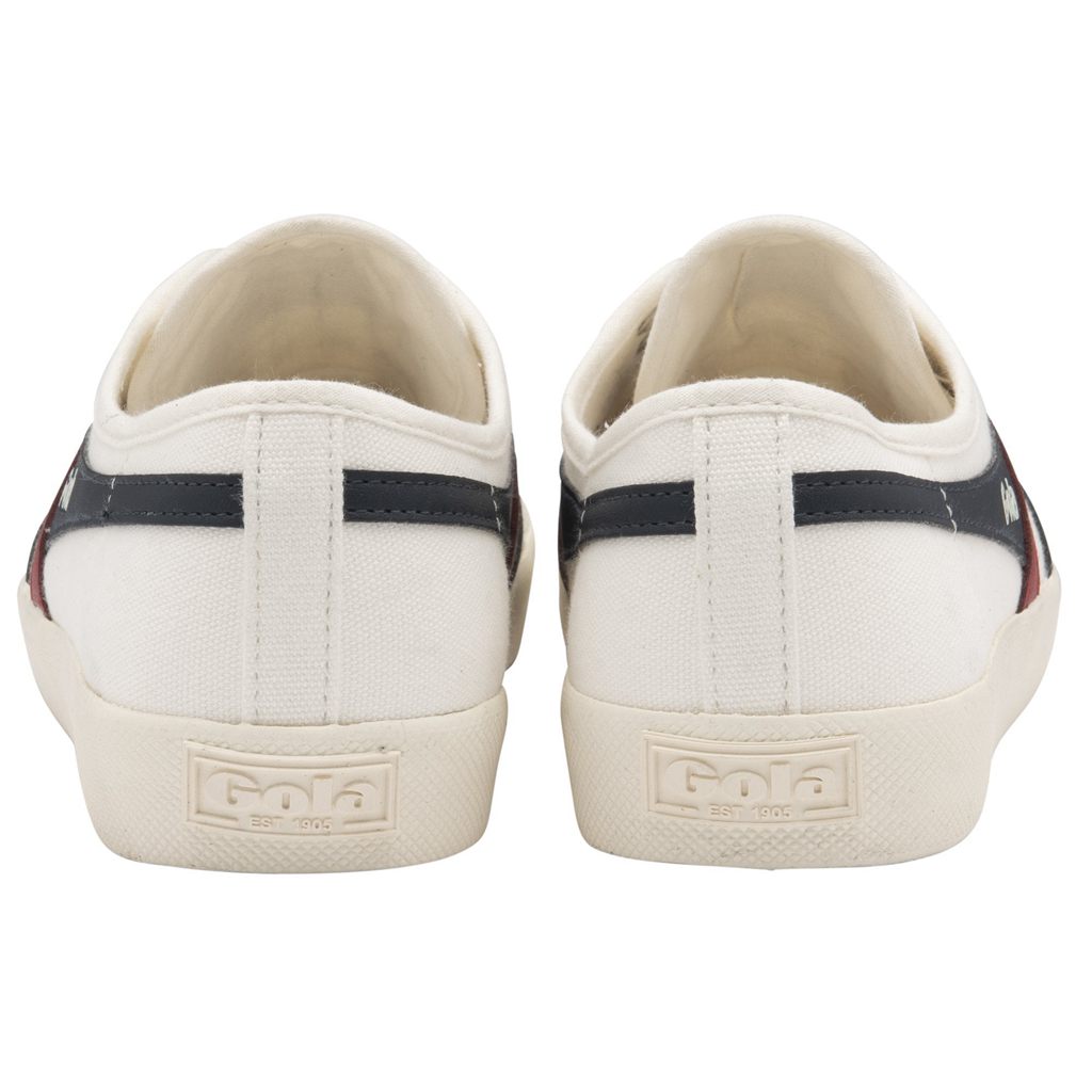 Gola Vegan Classics Coaster Slip Shoes Blancas Azul Marino Rojas España | HDF-627843