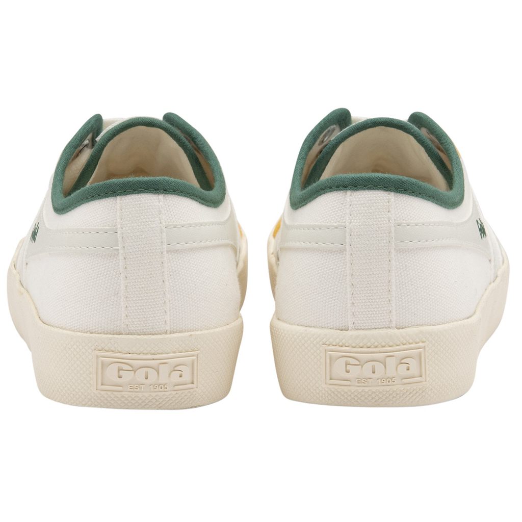 Gola Vegan Classics Coaster Smash Shoes Blancas Verde Oscuro España | EMS-725361