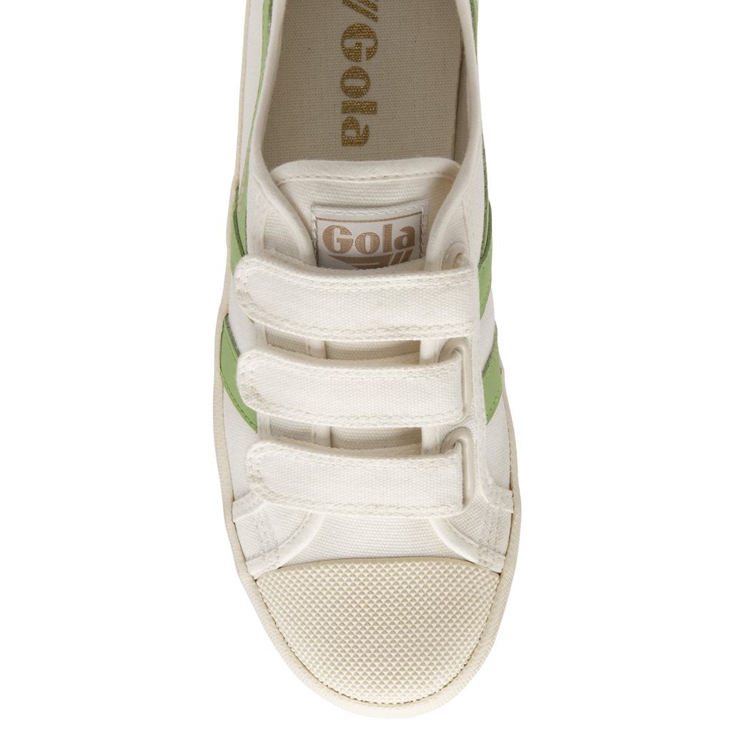 Gola Vegan Classics Coaster Strap Sneakers Blancas Verde España | KDT-483562
