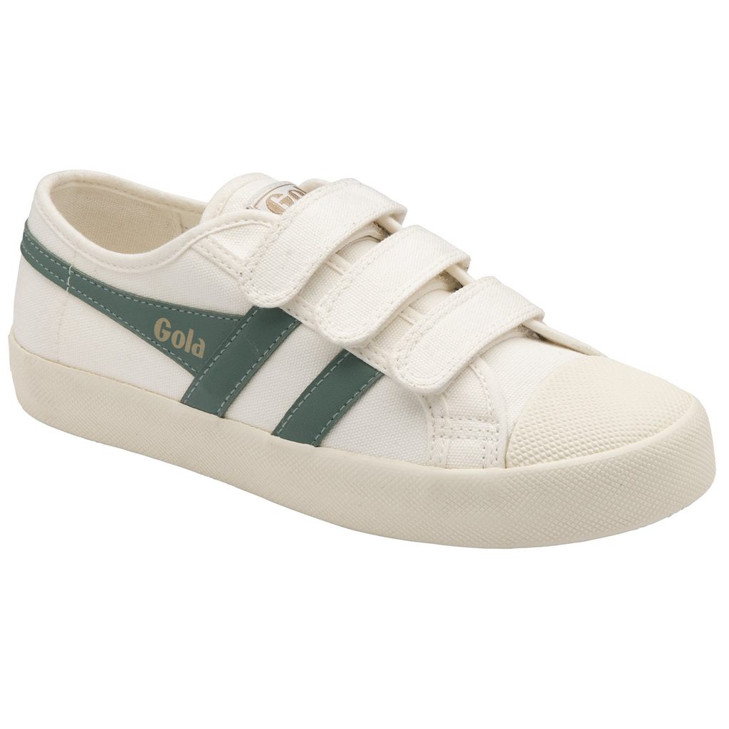Gola Vegan Classics Coaster Strap Sneakers Blancas Verde España | IKE-254769