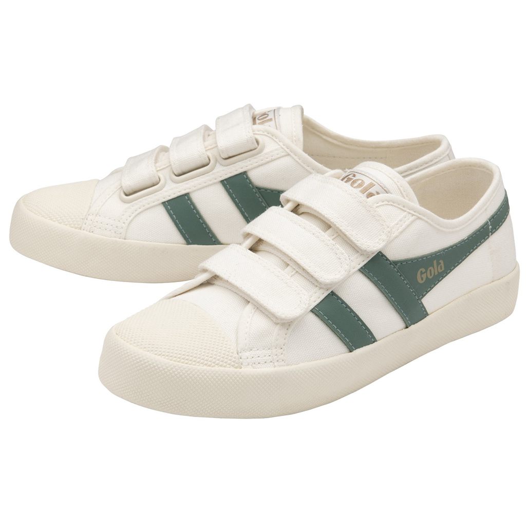 Gola Vegan Classics Coaster Strap Sneakers Blancas Verde España | IKE-254769