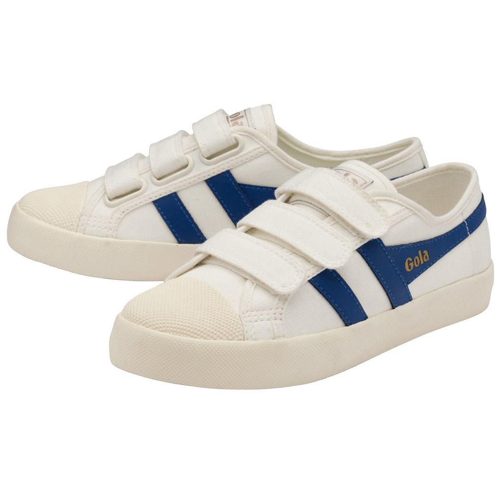 Gola Vegan Classics Coaster Strap Sneakers Blancas Azules España | VCT-186543