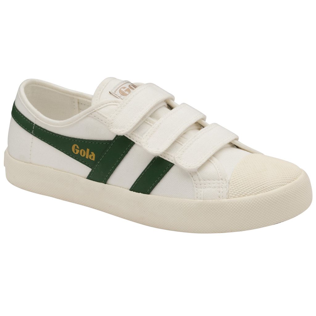 Gola Vegan Classics Coaster Strap Sneakers Blancas Verde Oscuro España | JTC-270518