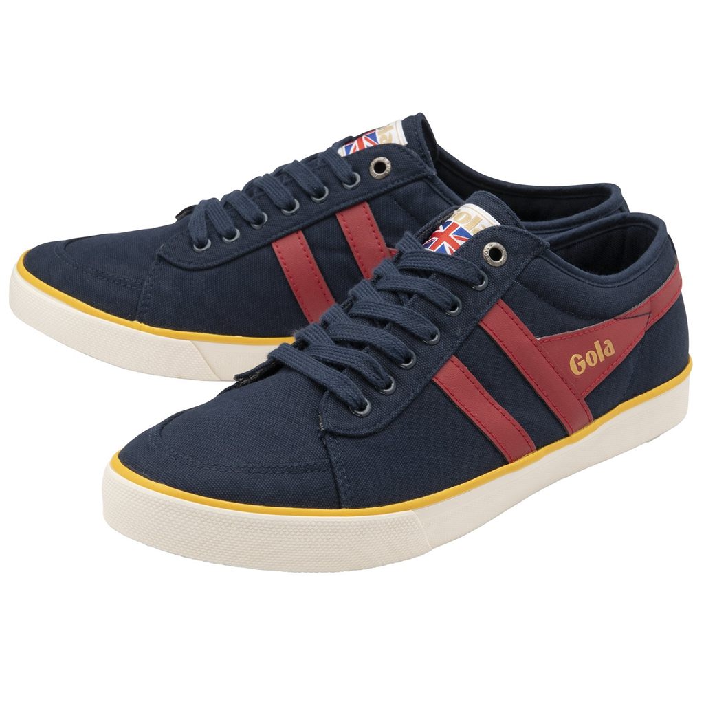Gola Vegan Classics Comet Plimsoll Sneakers Azul Marino Rojas Oscuro España | COE-072698