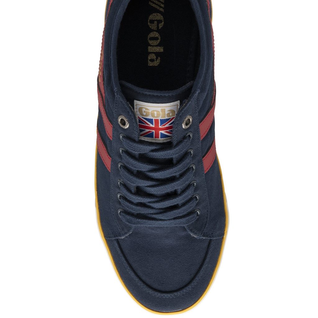 Gola Vegan Classics Comet Plimsoll Sneakers Azul Marino Rojas Oscuro España | COE-072698