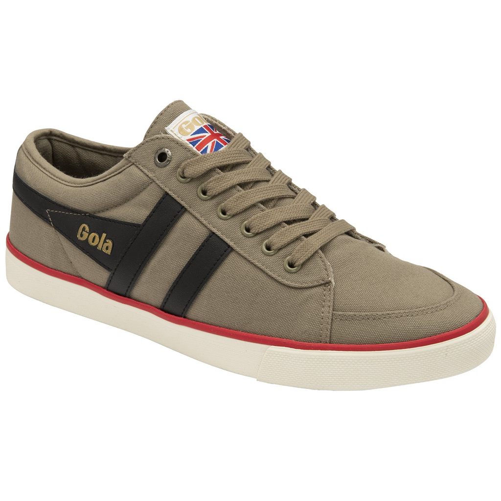 Gola Vegan Classics Comet Plimsoll Sneakers Negras Rojas Oscuro España | JQM-397126