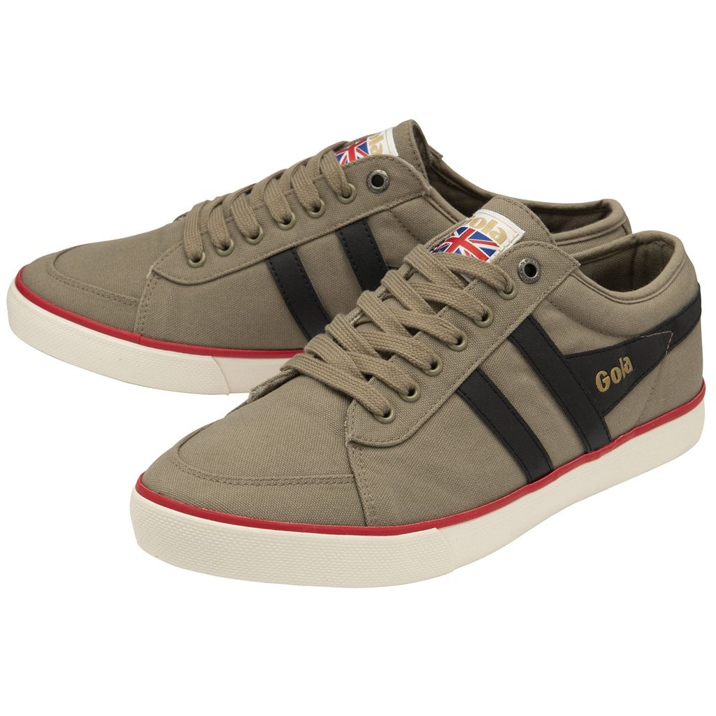 Gola Vegan Classics Comet Plimsoll Sneakers Negras Rojas Oscuro España | JQM-397126