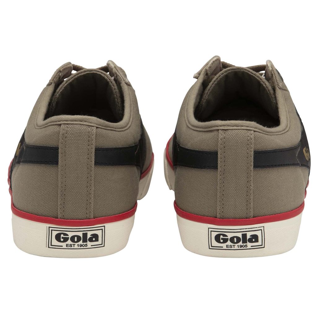 Gola Vegan Classics Comet Plimsoll Sneakers Negras Rojas Oscuro España | JQM-397126