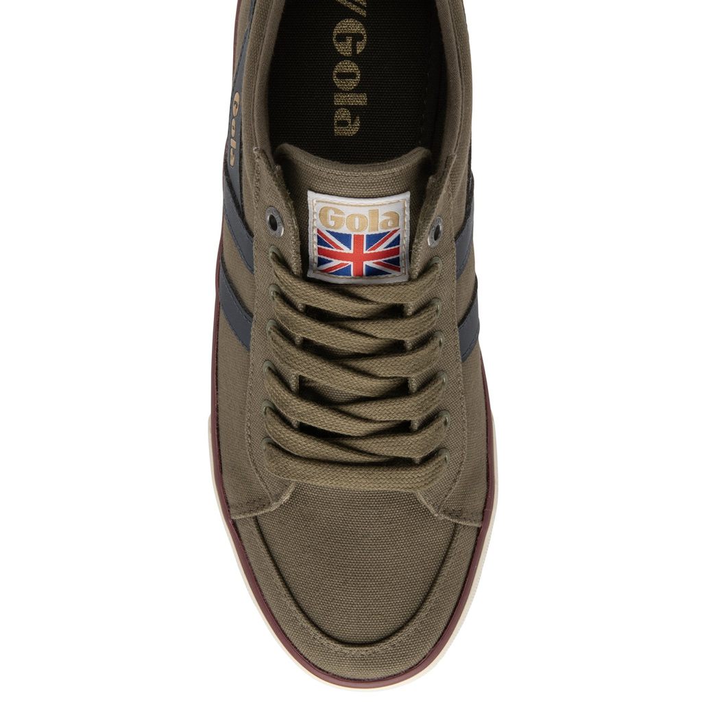 Gola Vegan Classics Comet Plimsoll Sneakers Kaki Azul Marino Burdeos España | ZXI-426381
