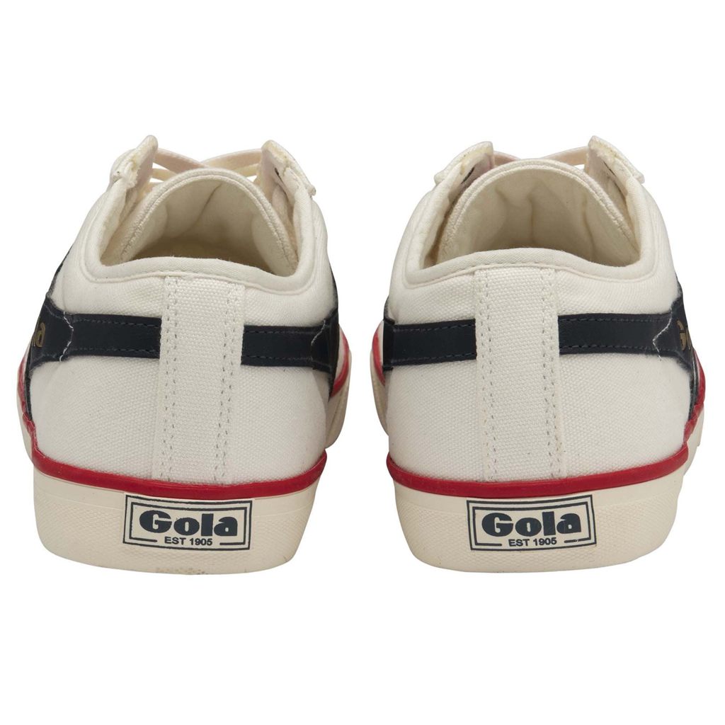 Gola Vegan Classics Comet Plimsoll Sneakers Blancas Azul Marino Rojas España | ZVD-492675