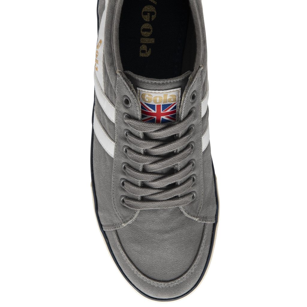 Gola Vegan Classics Comet Plimsoll Sneakers Blancas Azul Marino España | VSC-658049