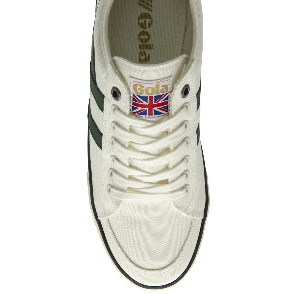 Gola Vegan Classics Comet Plimsoll Sneakers Blancas Negras España | ZKQ-852604
