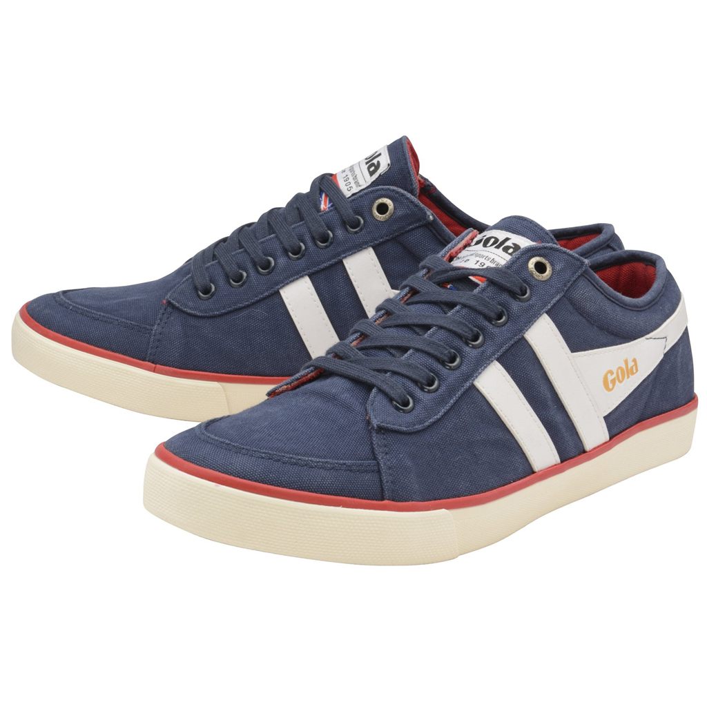 Gola Vegan Classics Comet Plimsoll Sneakers Azul Marino Blancas España | ZKE-817563