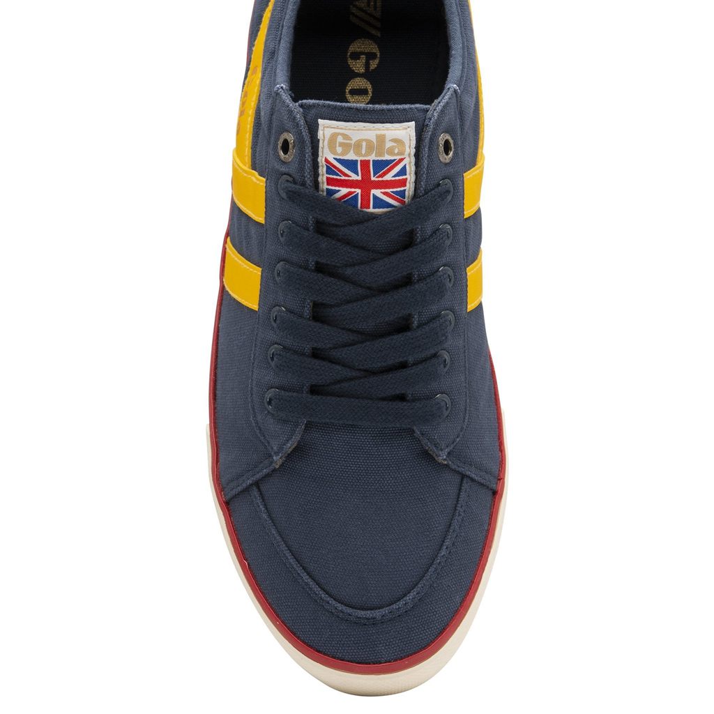 Gola Vegan Classics Comet Plimsoll Sneakers Azul Marino Rojas España | XVZ-328746