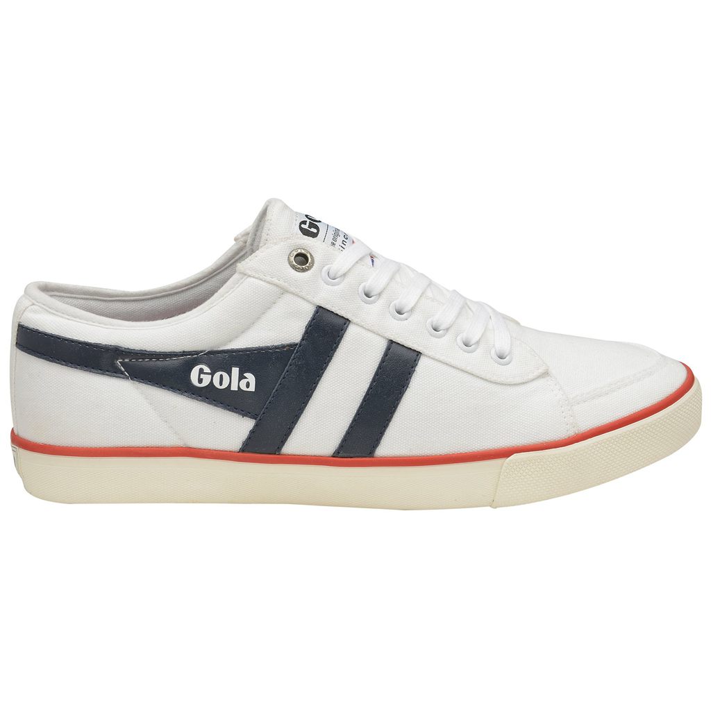 Gola Vegan Classics Comet Plimsoll Sneakers Blancas Azul Marino Rojas España | SQI-934182