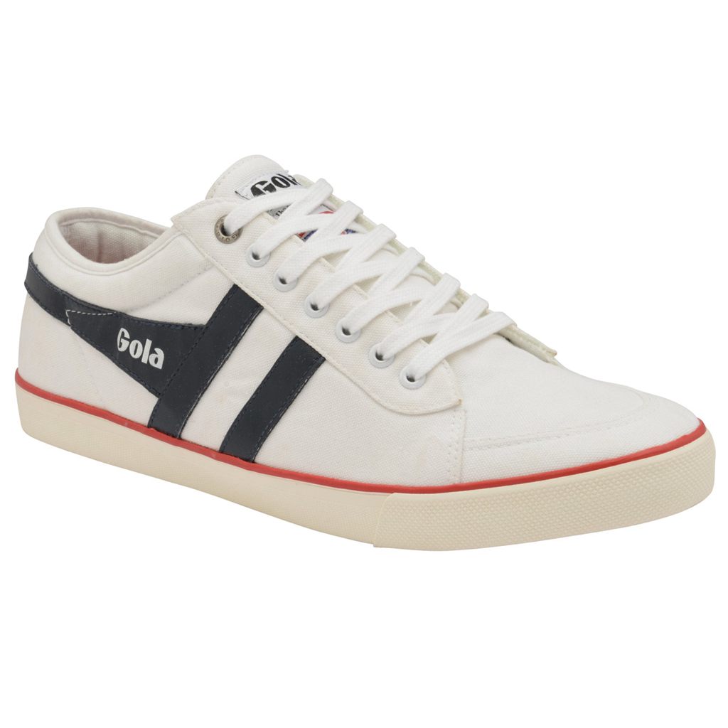 Gola Vegan Classics Comet Plimsoll Sneakers Blancas Azul Marino Rojas España | SQI-934182