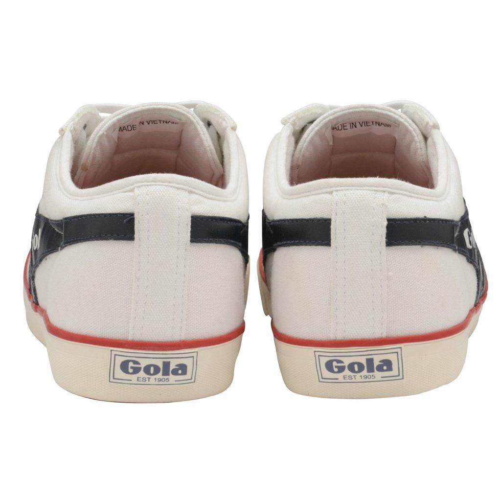 Gola Vegan Classics Comet Plimsoll Sneakers Blancas Azul Marino Rojas España | SQI-934182