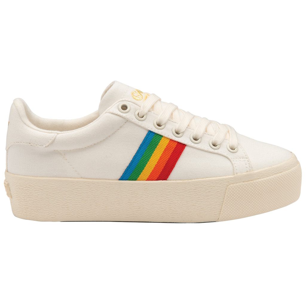 Gola Vegan Classics Orchid Platform Rainbow Shoes Blancas España | GNB-406812