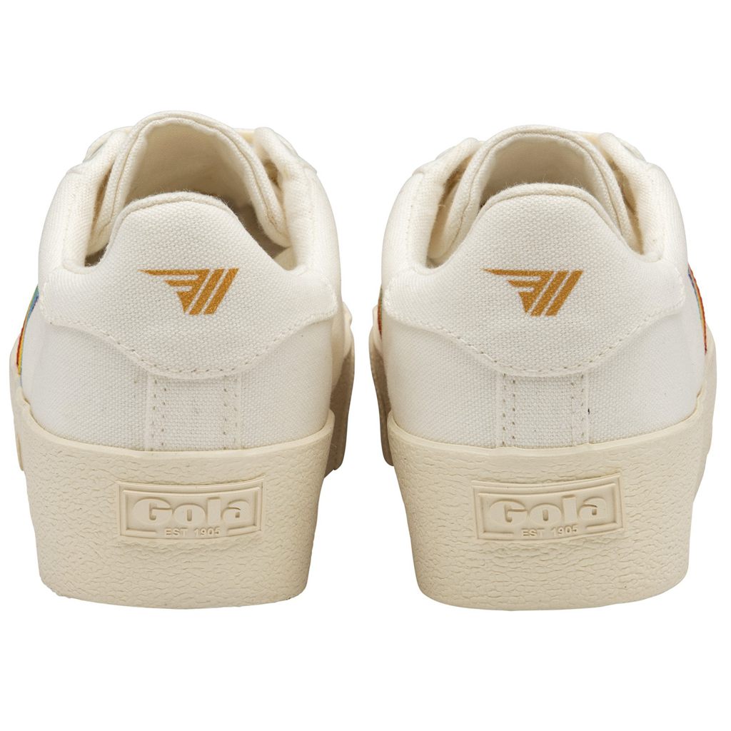 Gola Vegan Classics Orchid Platform Rainbow Shoes Blancas España | GNB-406812