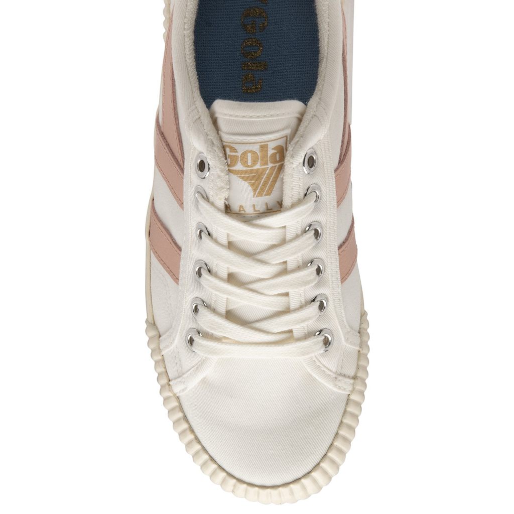 Gola Vegan Classics Rally Plimsoll Sneakers Blancas Rosas España | ANJ-276804