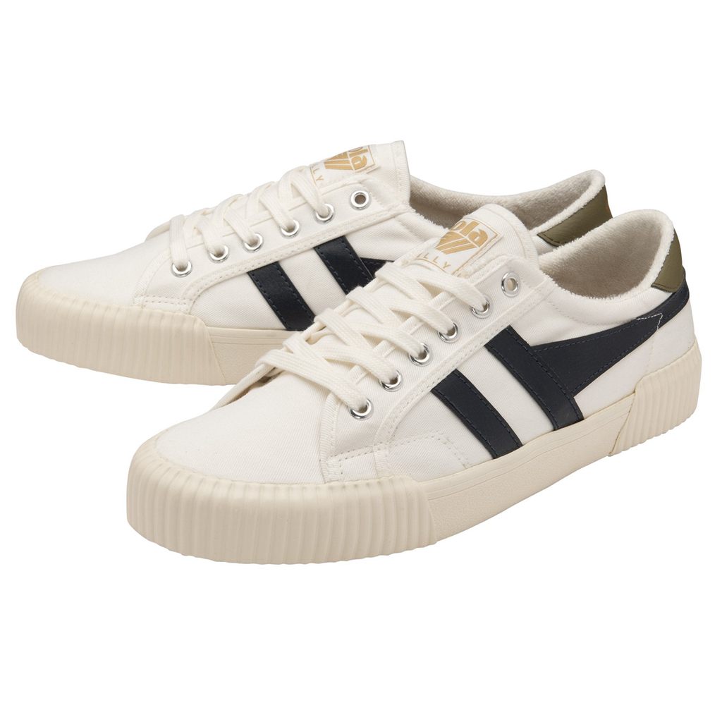 Gola Vegan Classics Rally Plimsoll Sneakers Blancas Azul Marino Kaki España | JFA-486920