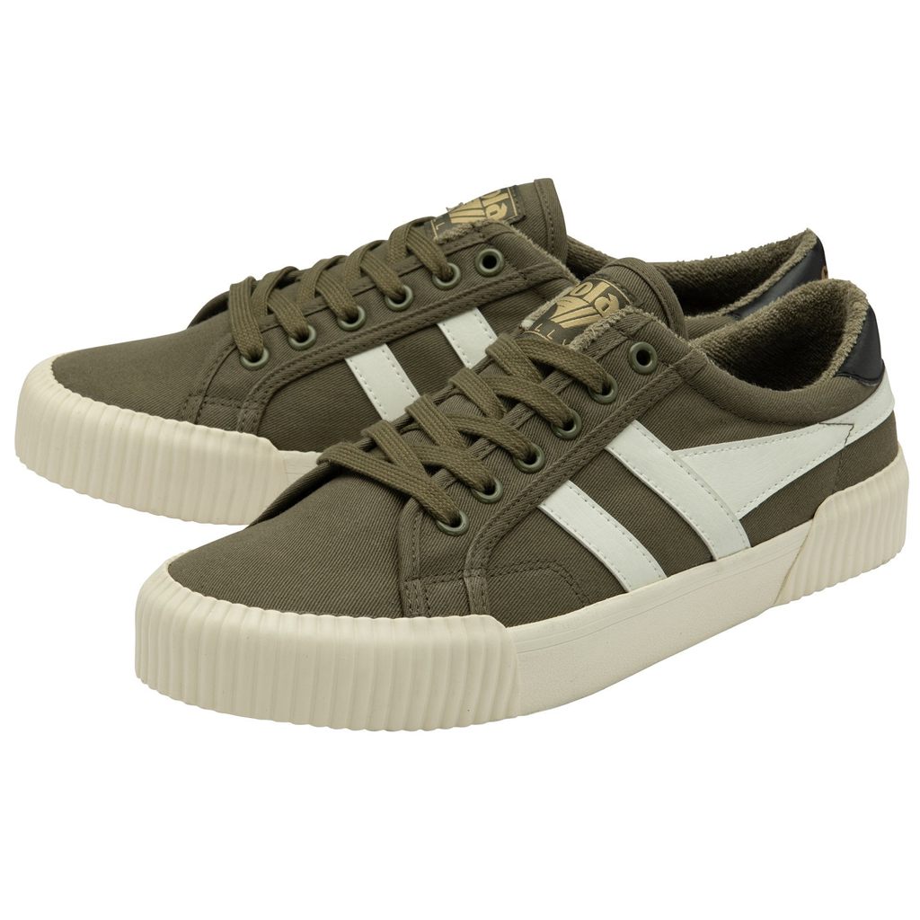 Gola Vegan Classics Rally Plimsoll Sneakers Kaki Blancas Negras España | BEZ-251607